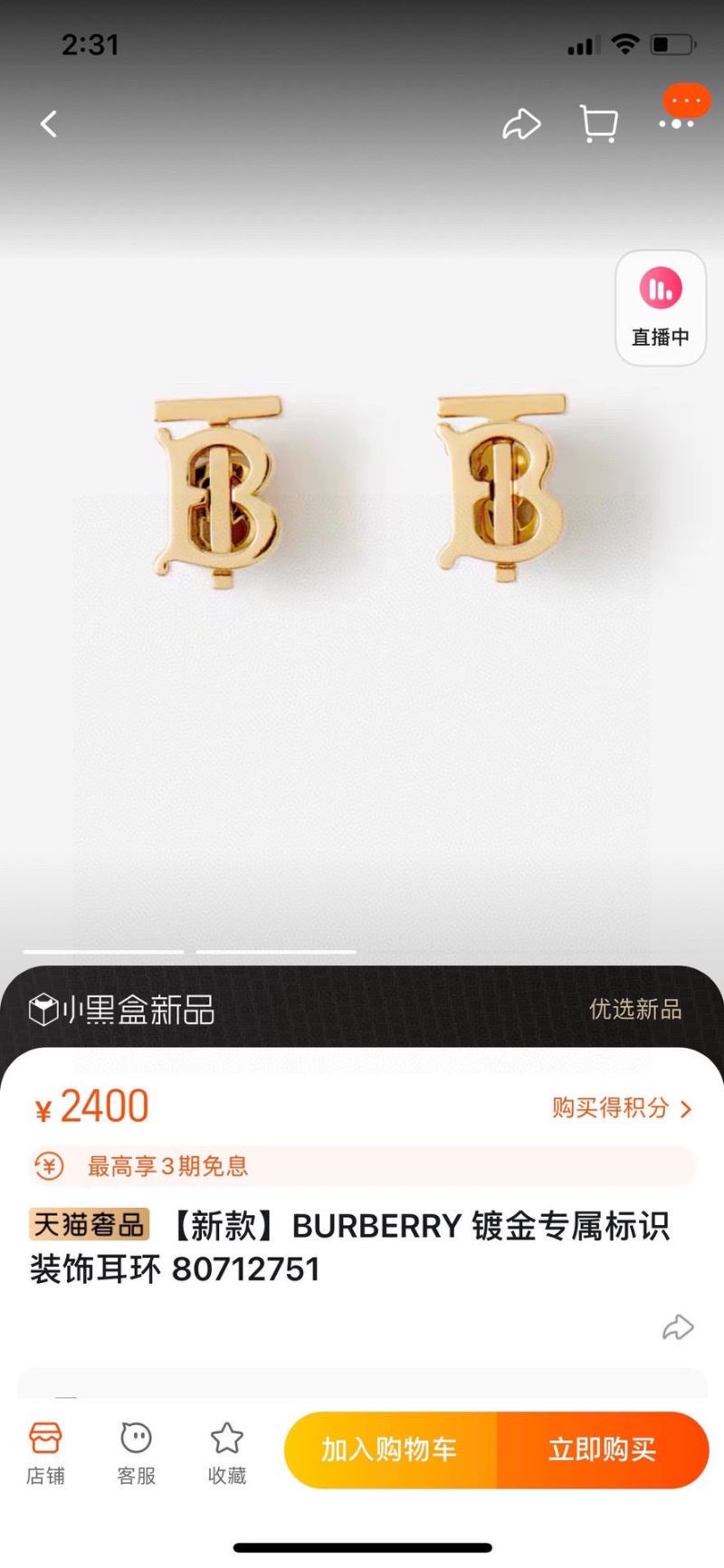 Burberry Earrings